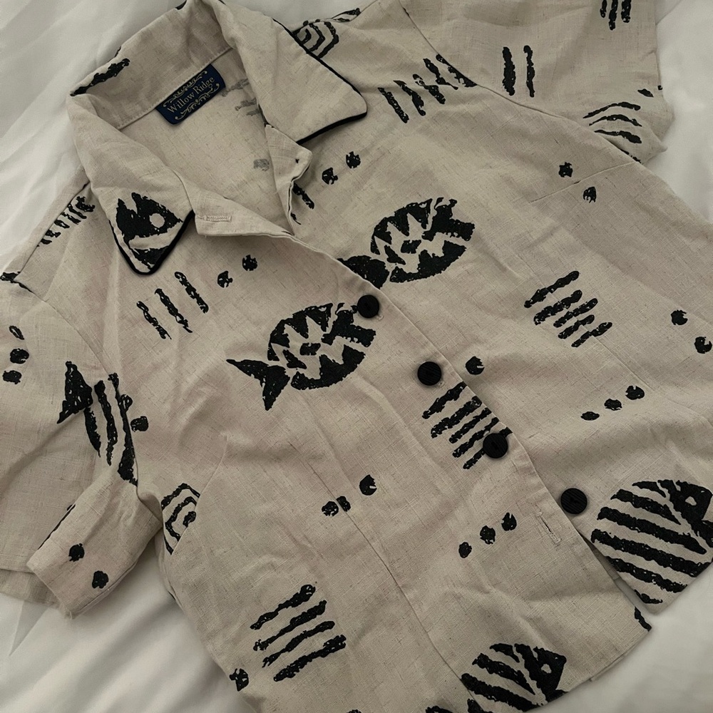 Linen button up